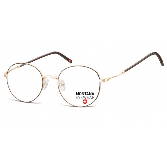 Lenonki okulary  Oprawki optyczne MM598E brązowo-złote
